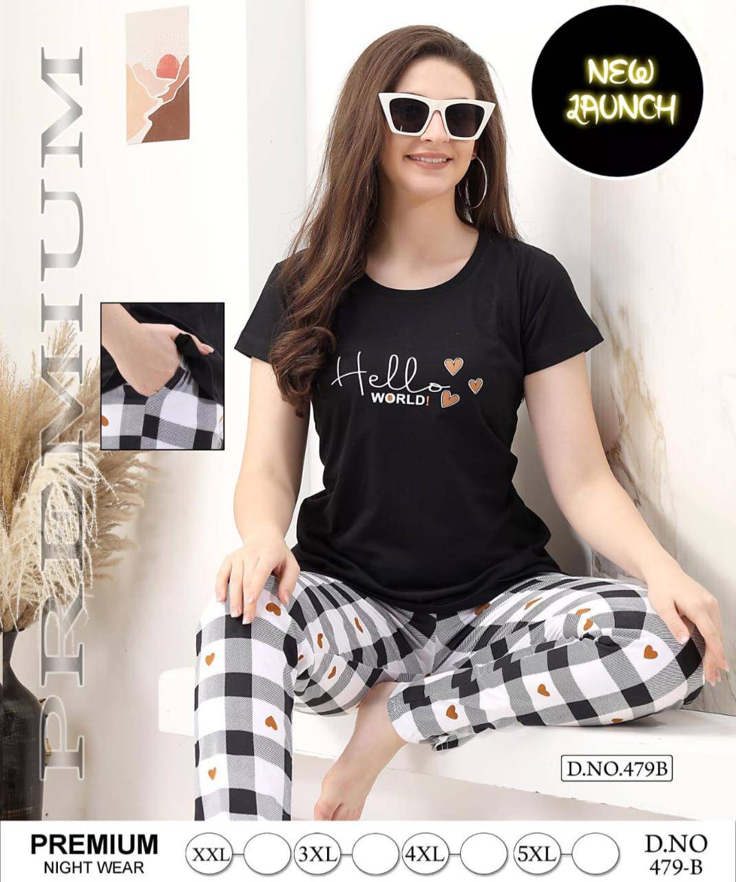 Night Wear Vol-479 By Fashion Talk 479-A To 479-F Series Beautiful Stylish Fancy Colorful Casual Wear & Ethnic Wear Hosiery Cotton Night Suits At Wholesale Price