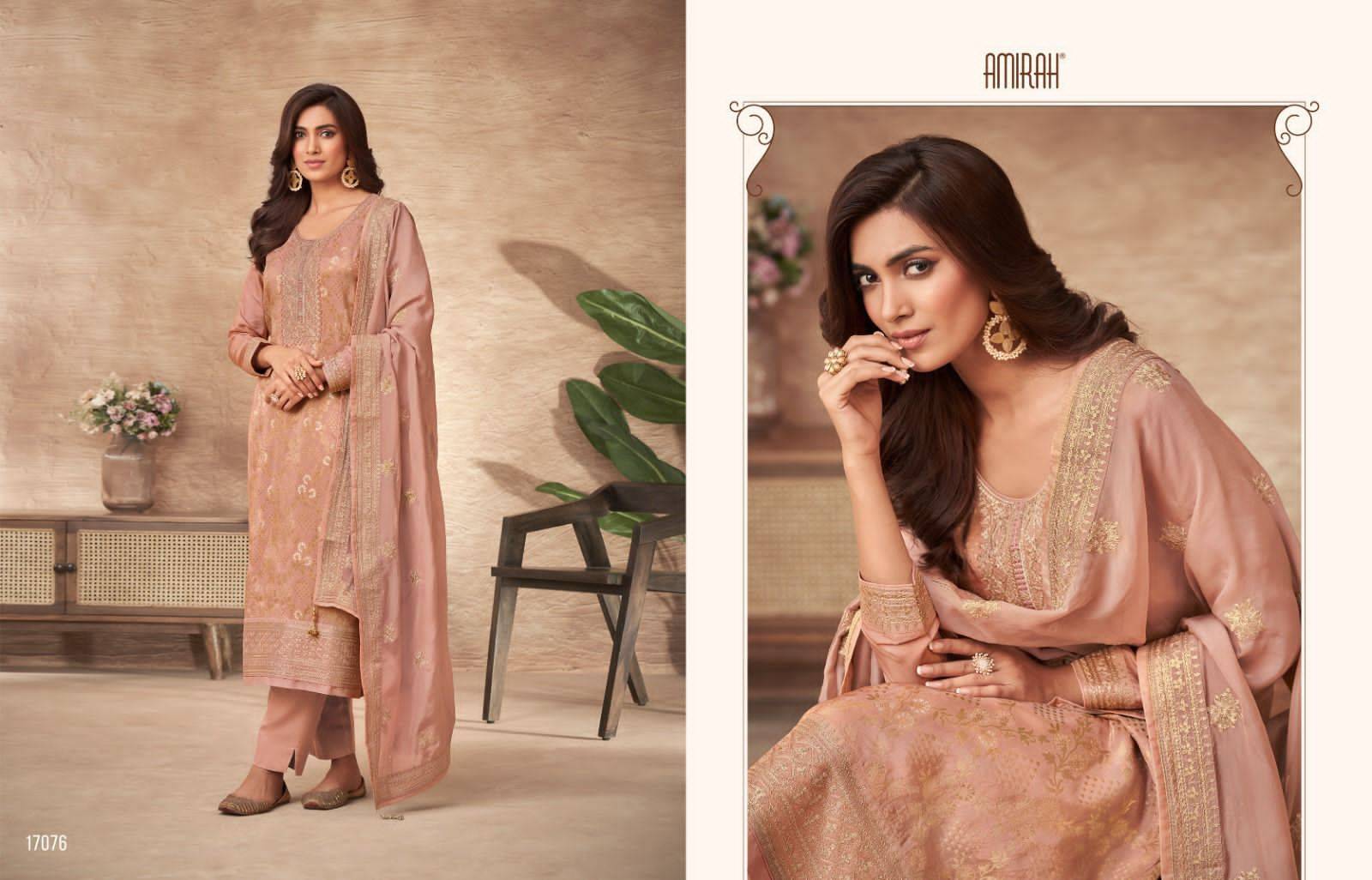 Sofia Vol-2 By Amirah 17071 To 17076 Series Beautiful Suits Colorful Stylish Fancy Casual Wear & Ethnic Wear Pure Viscose Dola Jacquard Dresses At Wholesale Price
