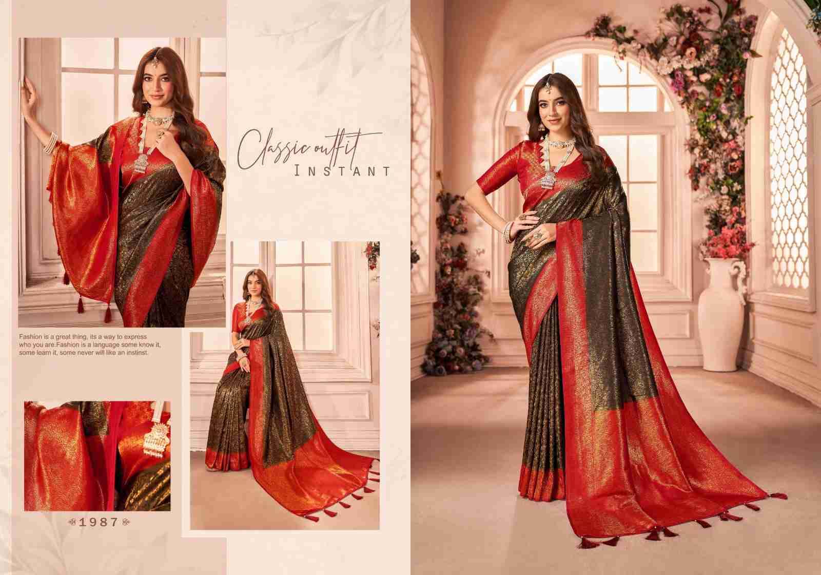 Panache Vol-5 By Panache 1981 To 1990 Series Indian Traditional Wear Collection Beautiful Stylish Fancy Colorful Party Wear & Occasional Wear Silk Sarees At Wholesale Price