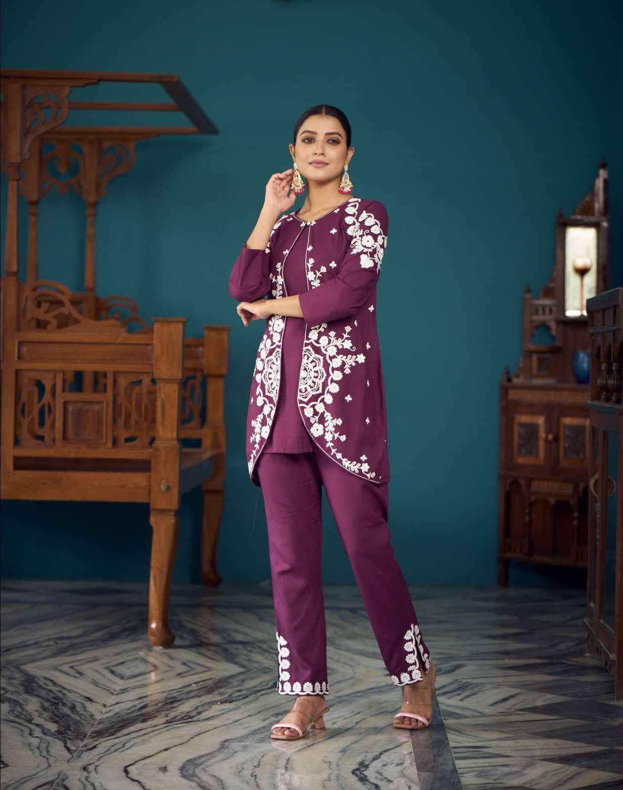 Co-Ord Vol-3 By Myami Designer 01 To 06 Series Designer Stylish Fancy Colorful Beautiful Party Wear & Ethnic Wear Collection Rayon Tops With Bottom At Wholesale Price