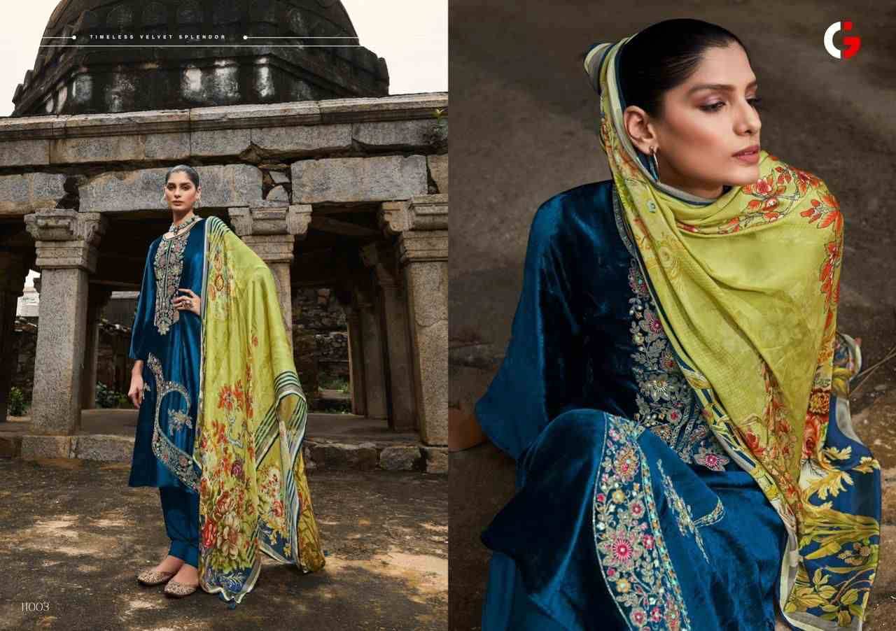 Afsana By Gull Jee 11001 To 11006 Series Festive Suits Beautiful Fancy Colorful Stylish Party Wear & Occasional Wear Velvet With Embroidery Dresses At Wholesale Price