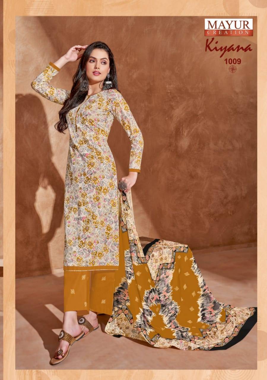 Kiyana Vol-1 By Mayur Creation 1001 To 1010 Series Beautiful Suits Colorful Stylish Fancy Casual Wear & Ethnic Wear Fancy Print Dresses At Wholesale Price