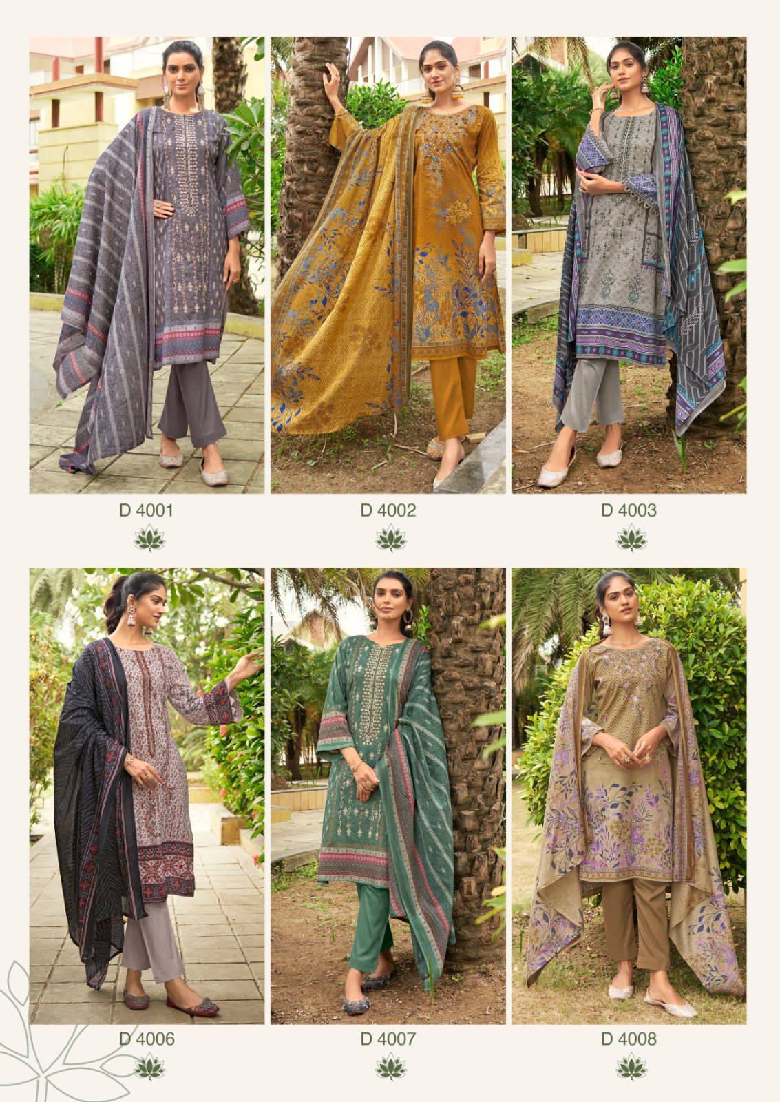 Embroidered Lawn Vol-4 By Ishaal Prints 4001 To 4010 Series Beautiful Festive Suits Colorful Stylish Fancy Casual Wear & Ethnic Wear Pure Lawn Dresses At Wholesale Price
