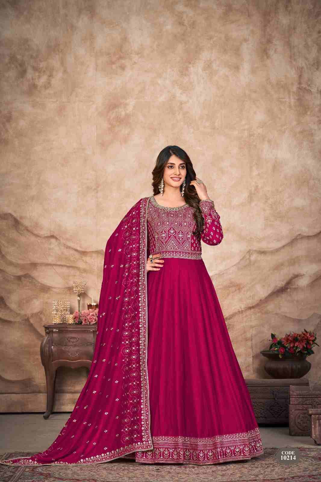 Anjubaa Vol-21 By Fashid Wholesale 10211 To 10214 Series Beautiful Anarkali Suits Colorful Stylish Fancy Casual Wear & Ethnic Wear Art Silk Embroidered Dresses At Wholesale Price