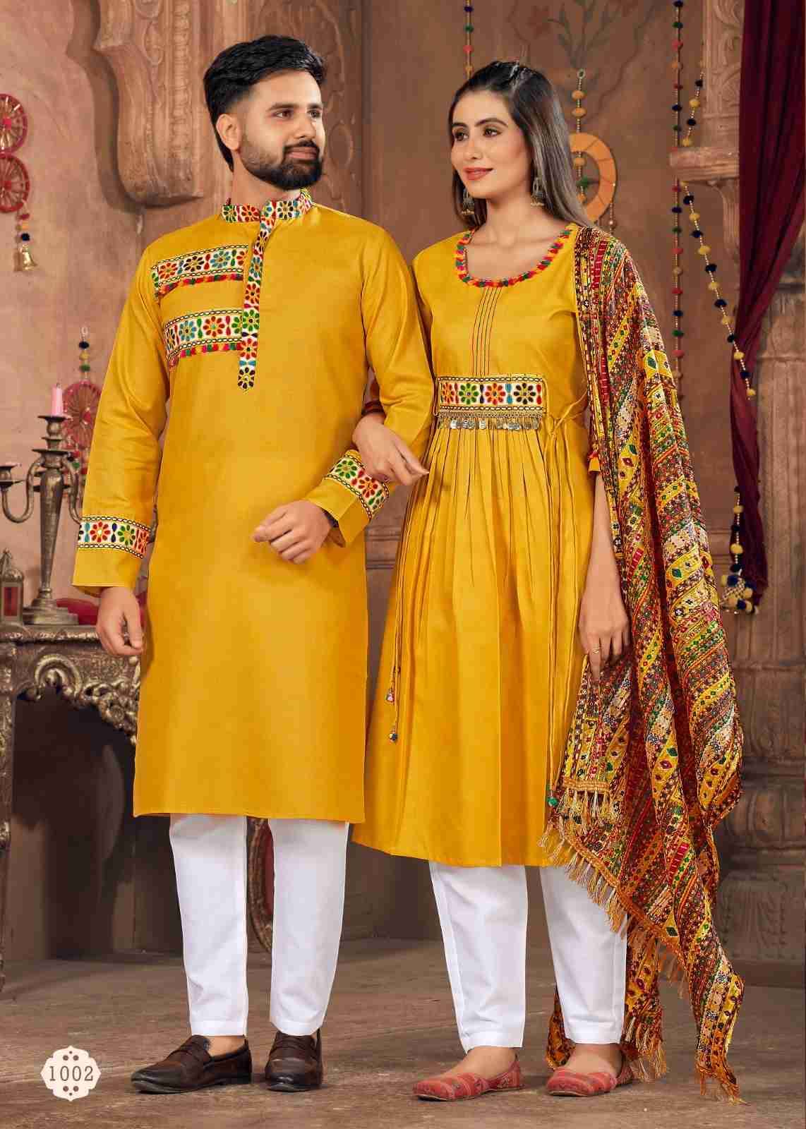 Navratri-23 By Fashid Wholesale 1001 To 1006 Series Beautiful Colorful Stylish Fancy Casual Wear & Ethnic Wear & Ready To Wear Pure Cotton Kurtas With Pajamas At Wholesale Price