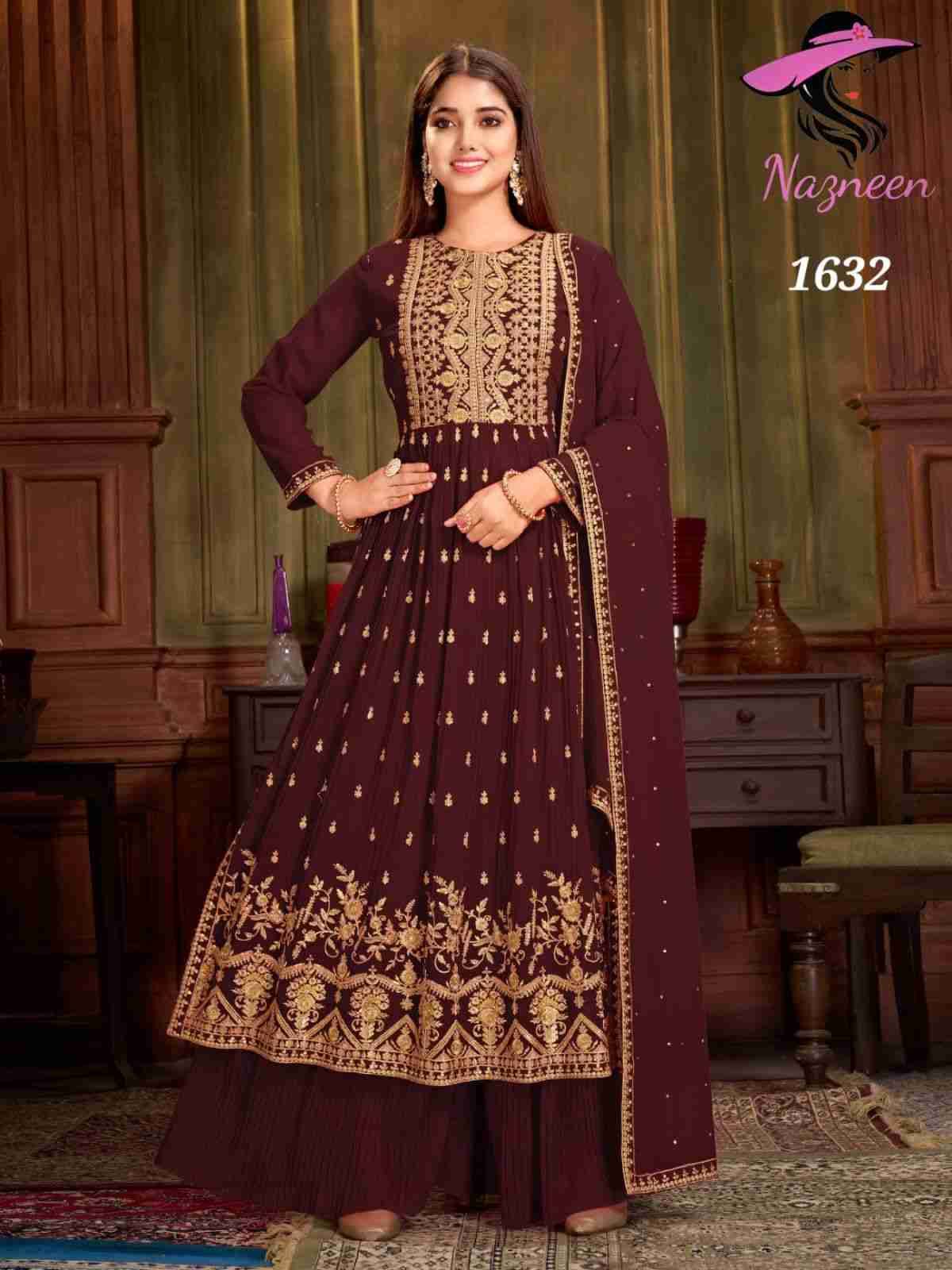 Shehnaai By Nazneen 1630 To 1633 Series Sharara Suits Beautiful Fancy Colorful Stylish Party Wear & Occasional Wear Georgette With Embroidery Dresses At Wholesale Price