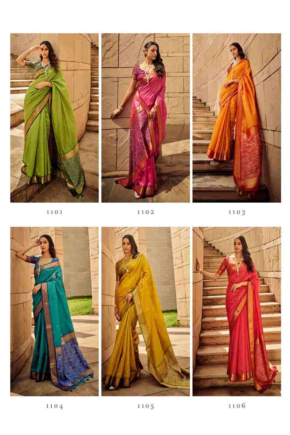 Narchy Silk By Fashid Wholesale 1101 To 1106 Series Indian Traditional Wear Collection Beautiful Stylish Fancy Colorful Party Wear & Occasional Wear Handloom Silk Sarees At Wholesale Price
