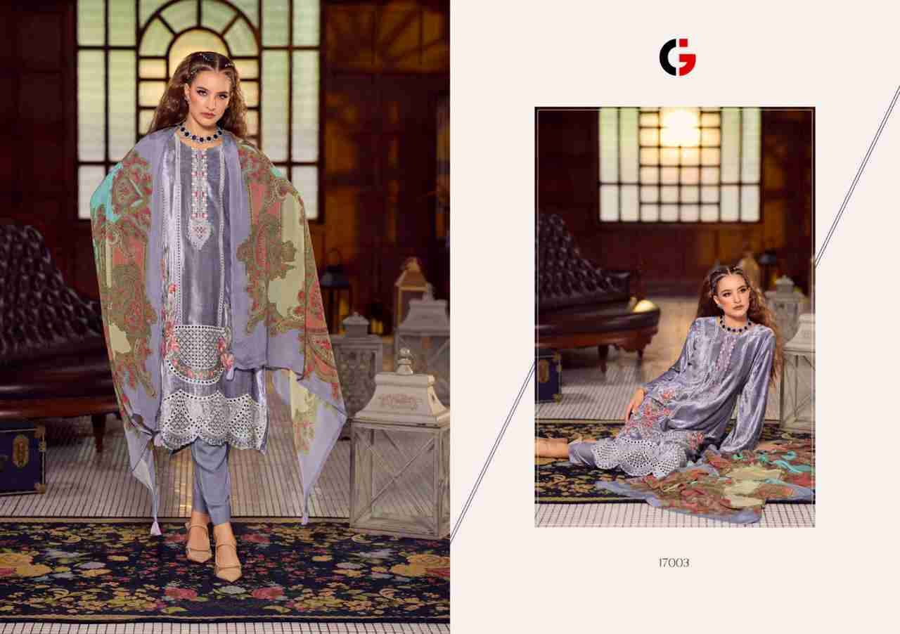 Mahnoor By Gull Jee 17001 To 17006 Series Designer Festive Suits Beautiful Stylish Fancy Colorful Party Wear & Occasional Wear Pure Viscose Velvet Dresses At Wholesale Price