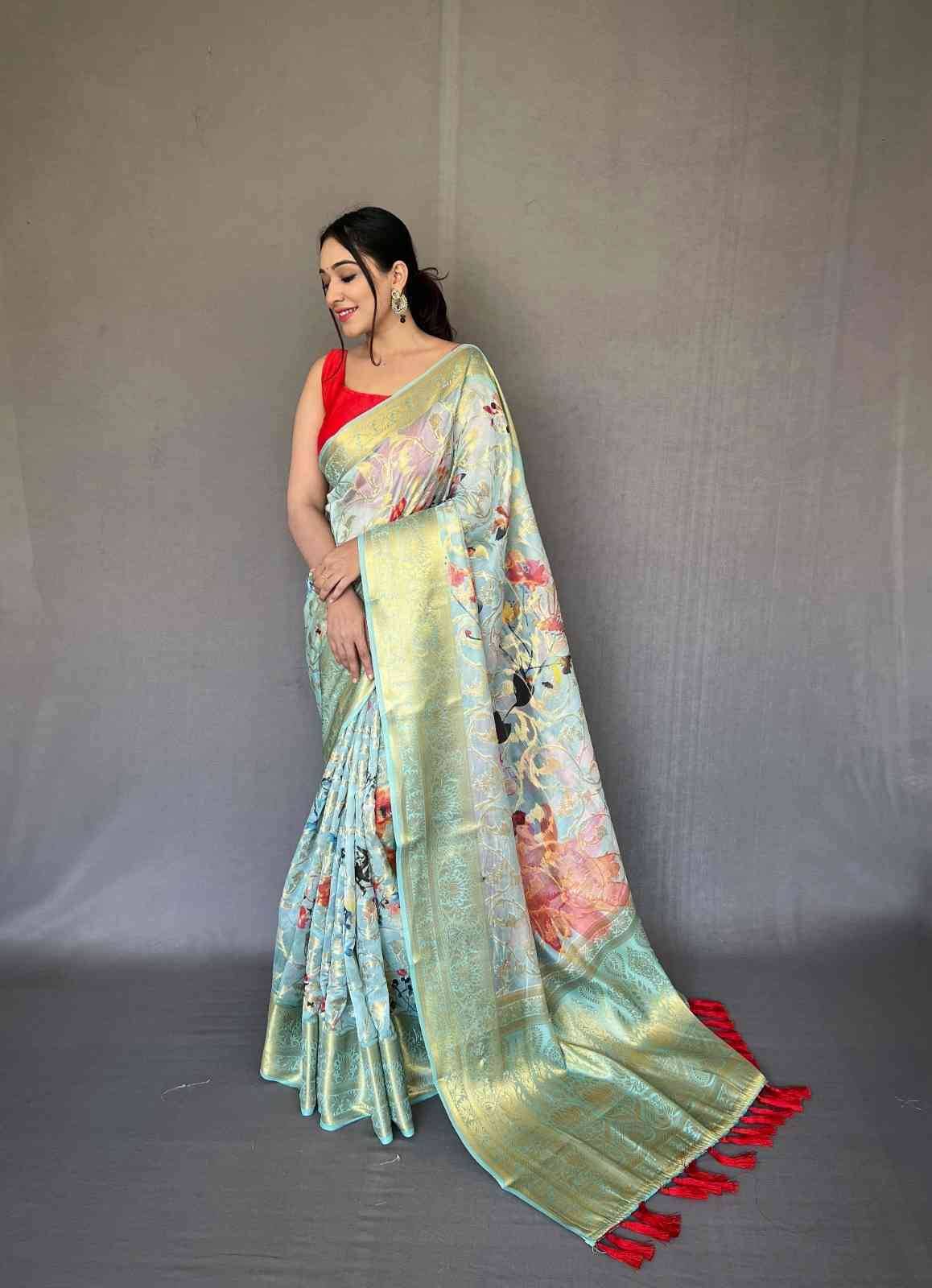 Anokhi Digital Vol-3 By Fashid Wholesale 01 To 10 Series Indian Traditional Wear Collection Beautiful Stylish Fancy Colorful Party Wear & Occasional Wear Organza Sarees At Wholesale Price