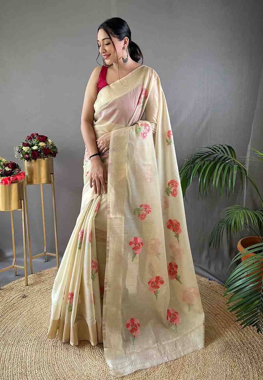 Cotton Flower By Fashid Wholesale 01 To 06 Series Indian Traditional Wear Collection Beautiful Stylish Fancy Colorful Party Wear & Occasional Wear Linen Cotton Sarees At Wholesale Price
