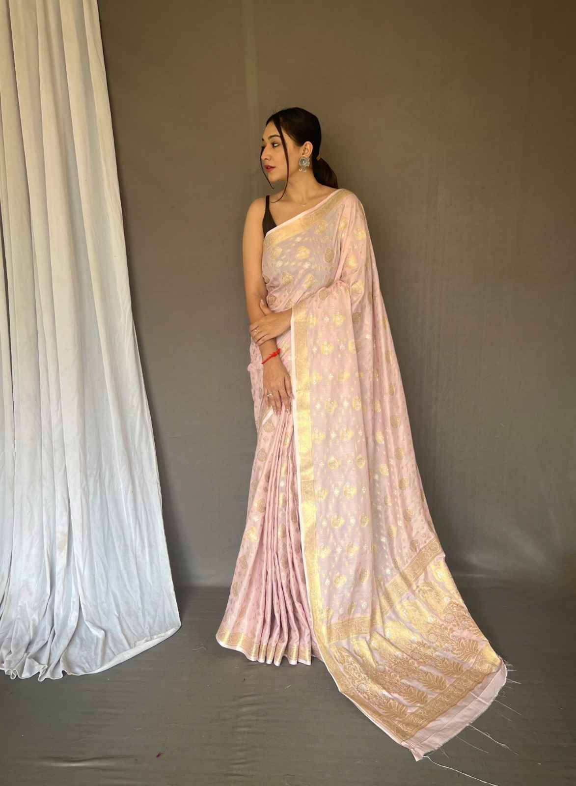 Hasti By Fashid Wholesale 01 To 05 Series Indian Traditional Wear Collection Beautiful Stylish Fancy Colorful Party Wear & Occasional Wear Pure Muslin Silk Sarees At Wholesale Price