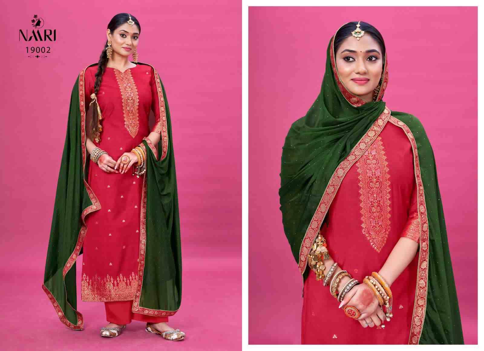 Raas By Naari 19001 To 19004 Series Beautiful Stylish Festive Suits Fancy Colorful Casual Wear & Ethnic Wear & Ready To Wear Pure Jacquard Viscose Dresses At Wholesale Price