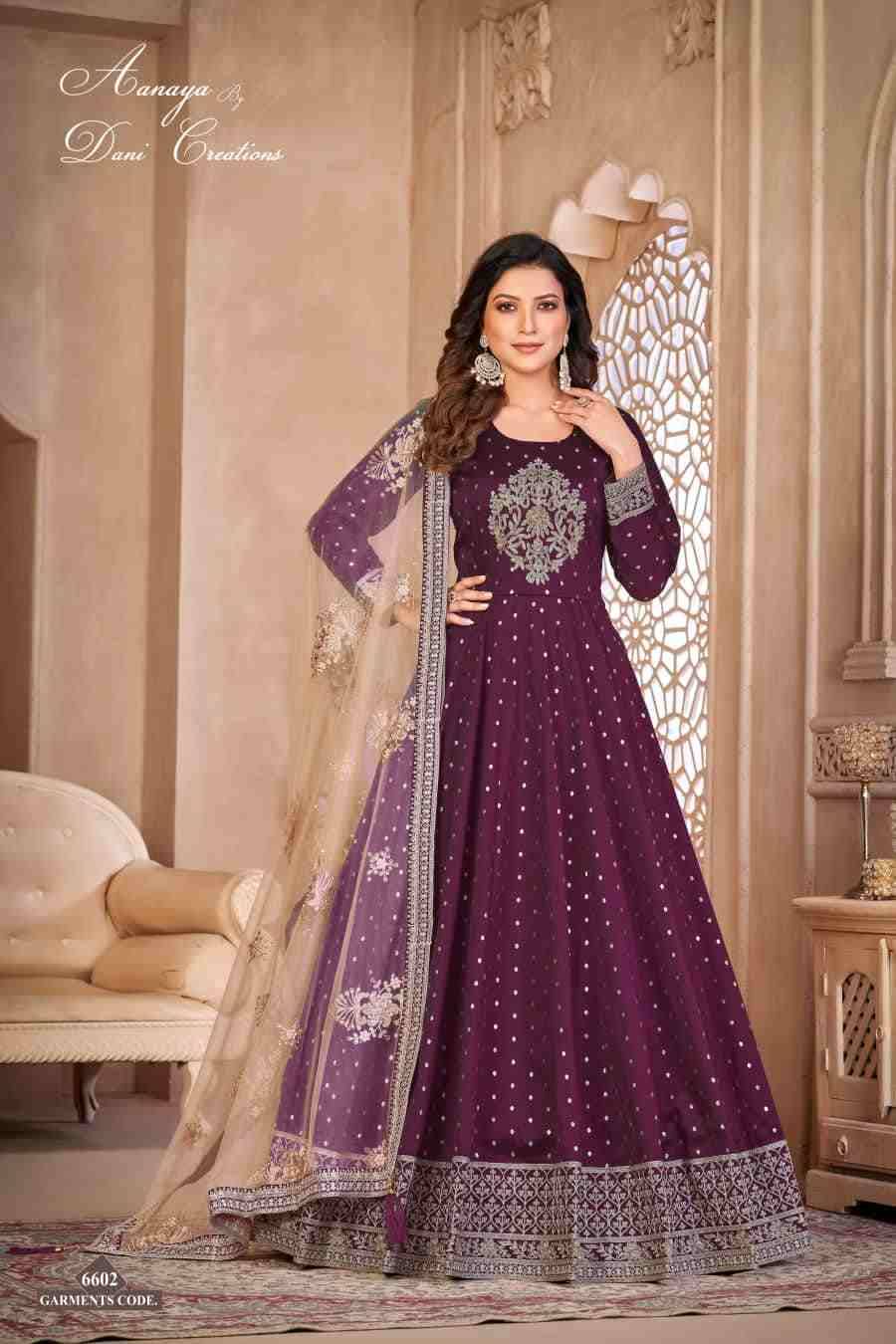 Aanaya Vol-166 By Twisha 6601 To 6604 Series Designer Anarkali Suits Beautiful Stylish Fancy Colorful Party Wear & Occasional Wear Tafeta Butti Dresses At Wholesale Price
