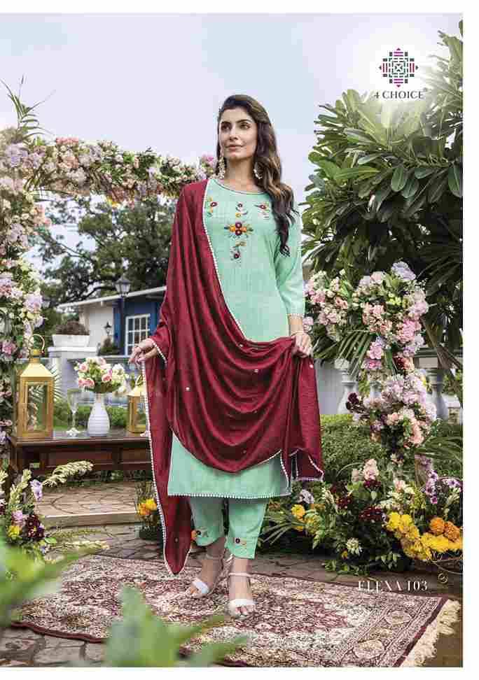 Elexa By 4 Choice 101 To 108 Series Beautiful Stylish Festive Suits Fancy Colorful Casual Wear & Ethnic Wear & Ready To Wear Pure Viscose Dresses At Wholesale Price