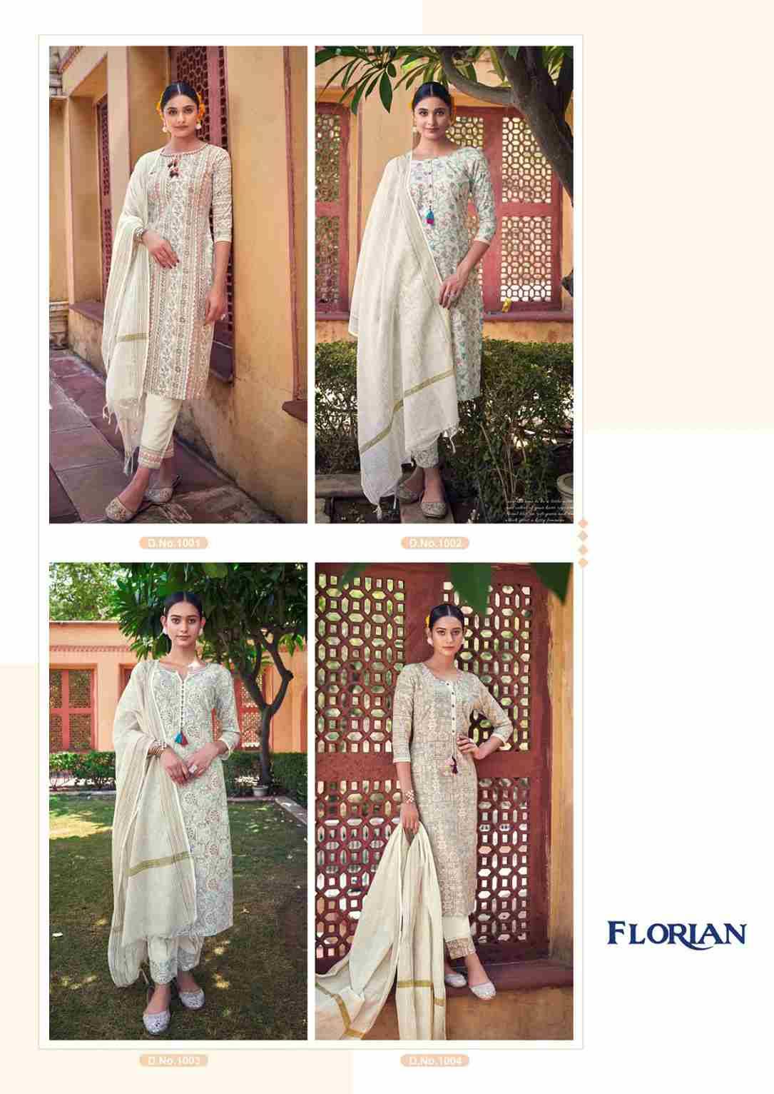 Florian By Vitara 1001 To 1004 Series Beautiful Stylish Festive Suits Fancy Colorful Casual Wear & Ethnic Wear & Ready To Wear Cotton Print Dresses At Wholesale Price