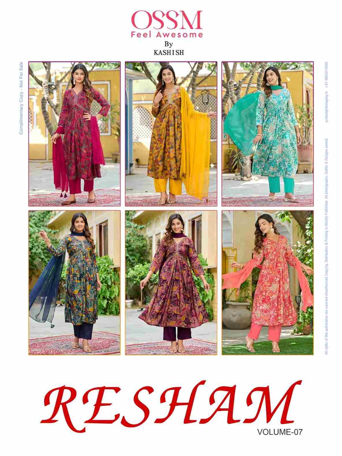 Resham Vol-7 By Ossm 701 To 706 Series Beautiful Stylish Festive Suits Fancy Colorful Casual Wear & Ethnic Wear & Ready To Wear Modal Chanderi Dresses At Wholesale Price