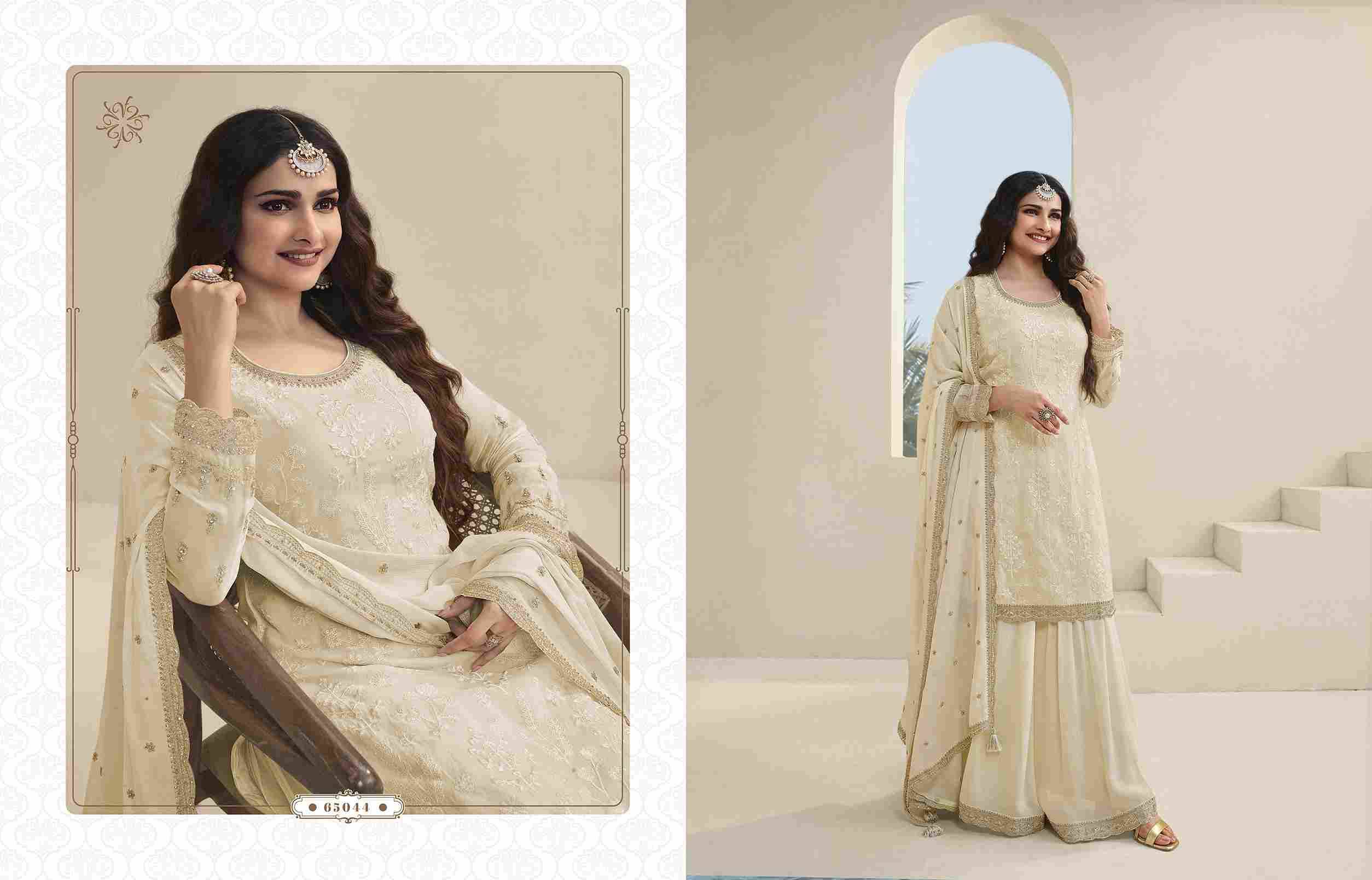 Sangini By Vinay Fashion 65041 To 65046 Series Beautiful Sharara Suits Colorful Stylish Fancy Casual Wear & Ethnic Wear Organza Embroidered Dresses At Wholesale Price