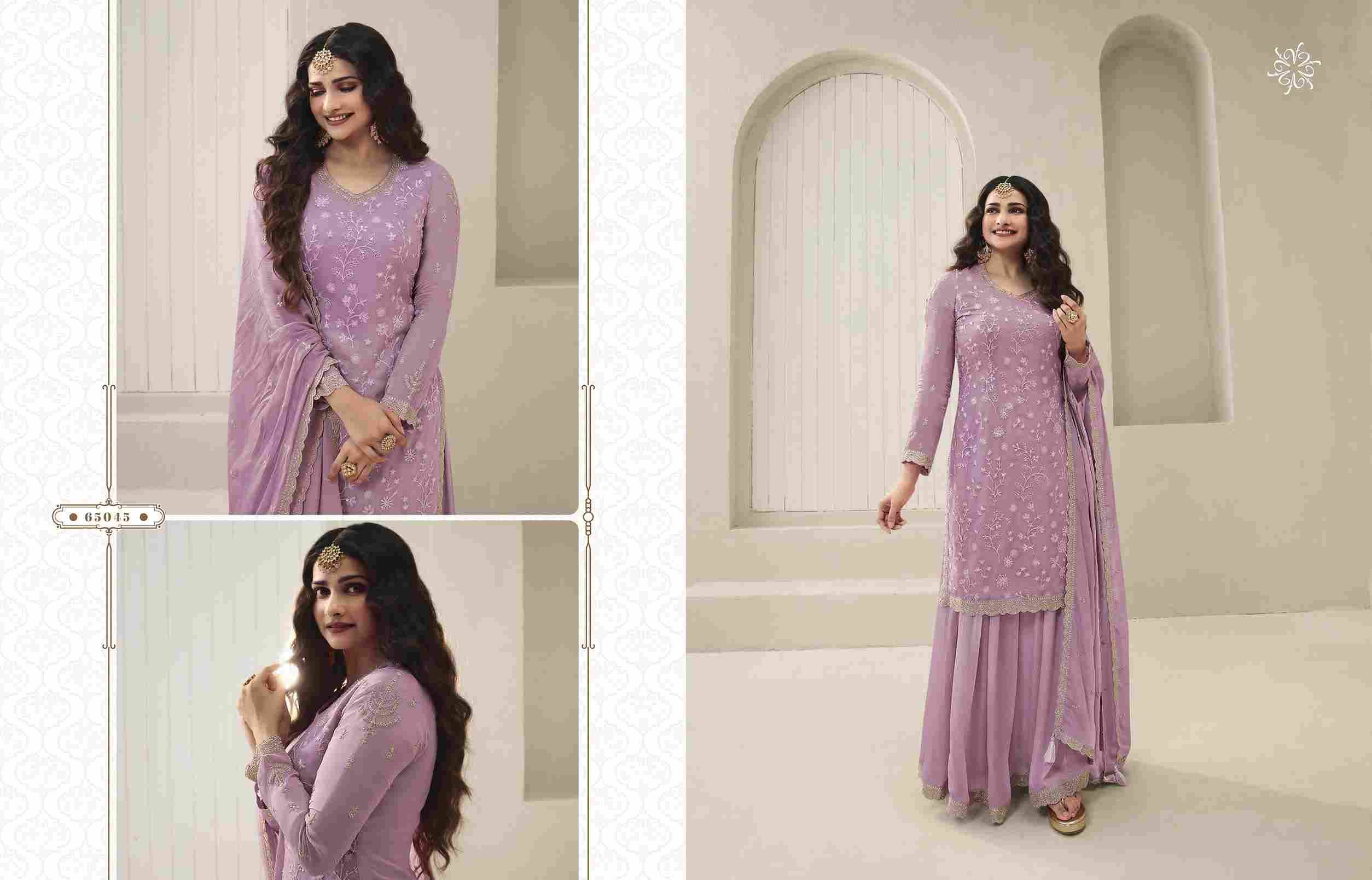 Sangini By Vinay Fashion 65041 To 65046 Series Beautiful Sharara Suits Colorful Stylish Fancy Casual Wear & Ethnic Wear Organza Embroidered Dresses At Wholesale Price