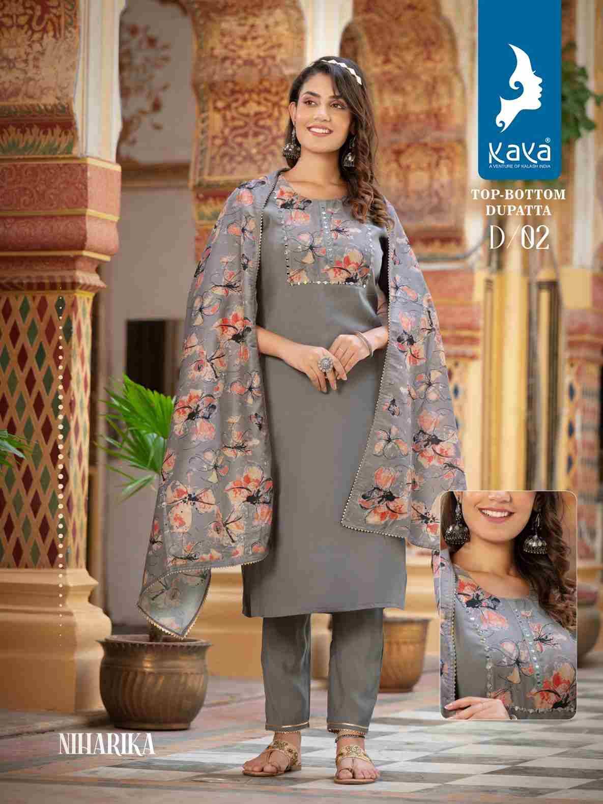 Niharika By Kaya 01 To 06 Series Beautiful Festive Suits Colorful Stylish Fancy Casual Wear & Ethnic Wear Roman Silk Dresses At Wholesale Price