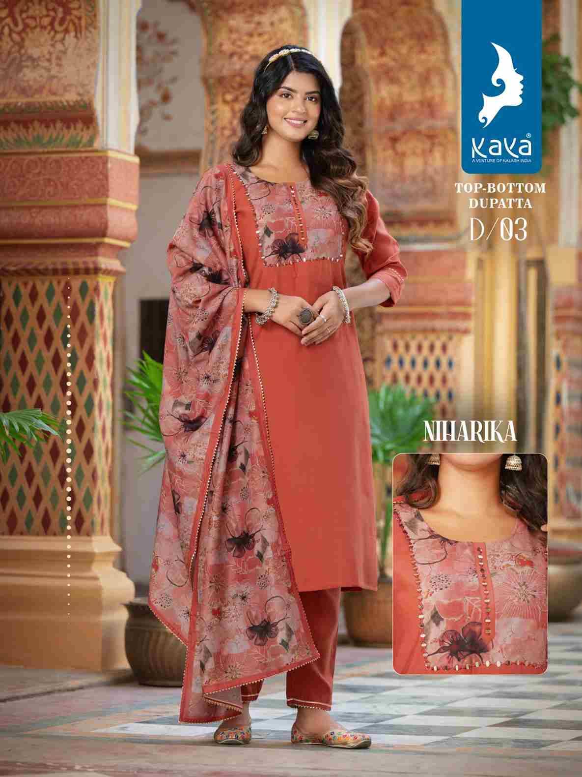 Niharika By Kaya 01 To 06 Series Beautiful Festive Suits Colorful Stylish Fancy Casual Wear & Ethnic Wear Roman Silk Dresses At Wholesale Price
