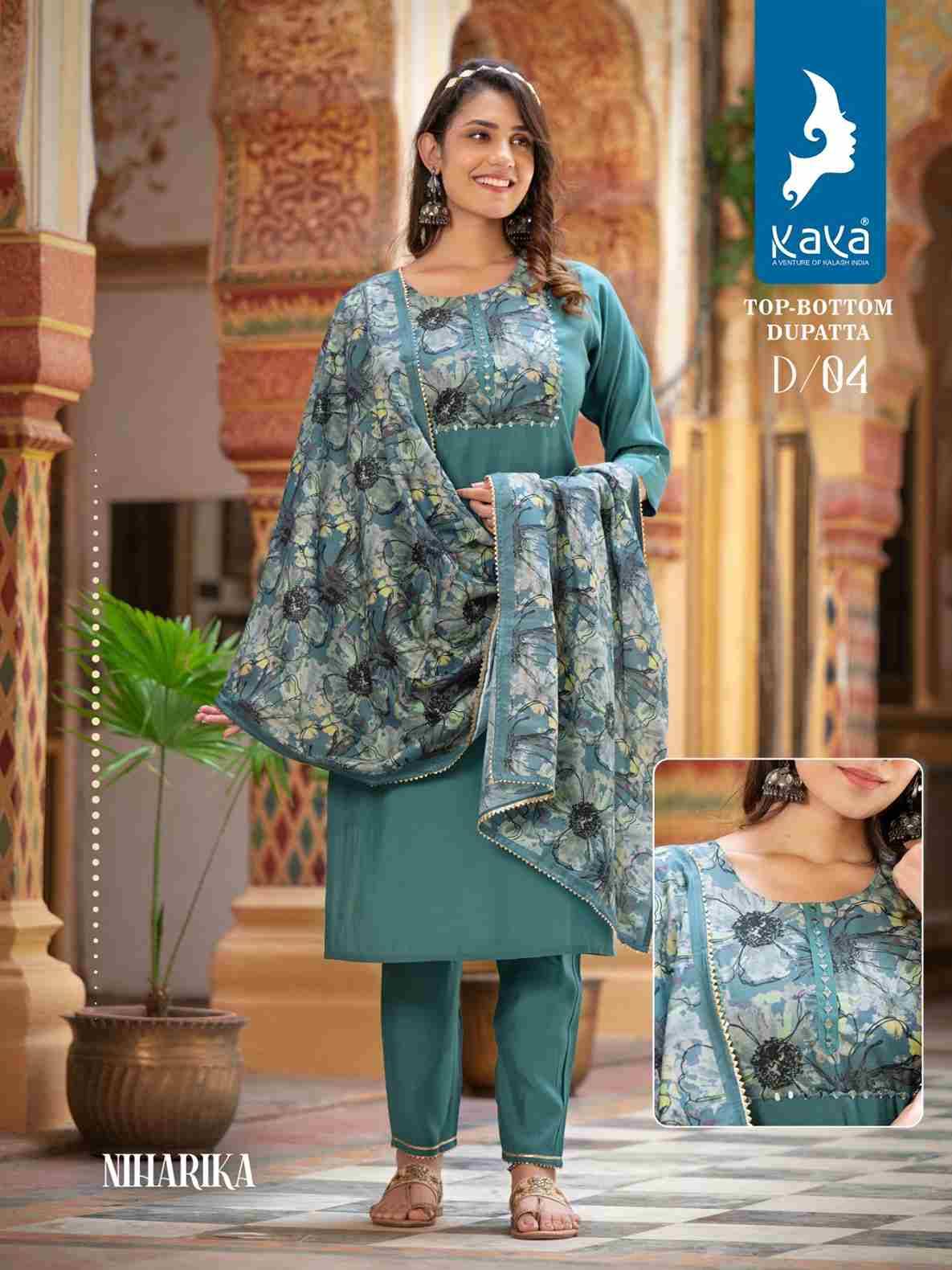 Niharika By Kaya 01 To 06 Series Beautiful Festive Suits Colorful Stylish Fancy Casual Wear & Ethnic Wear Roman Silk Dresses At Wholesale Price
