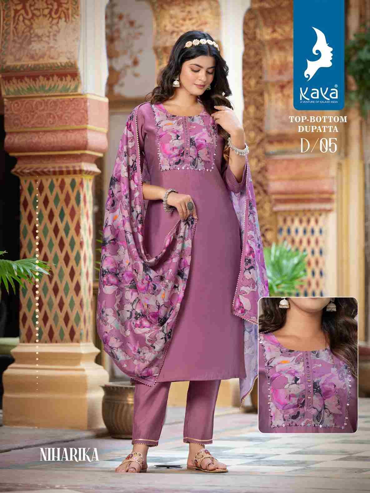 Niharika By Kaya 01 To 06 Series Beautiful Festive Suits Colorful Stylish Fancy Casual Wear & Ethnic Wear Roman Silk Dresses At Wholesale Price