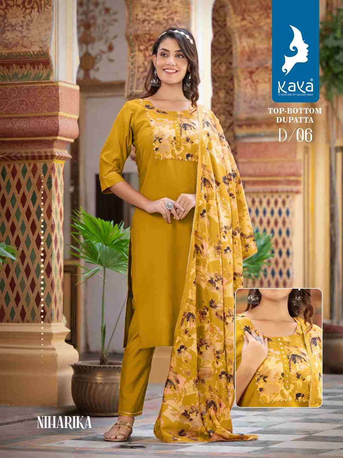 Niharika By Kaya 01 To 06 Series Beautiful Festive Suits Colorful Stylish Fancy Casual Wear & Ethnic Wear Roman Silk Dresses At Wholesale Price