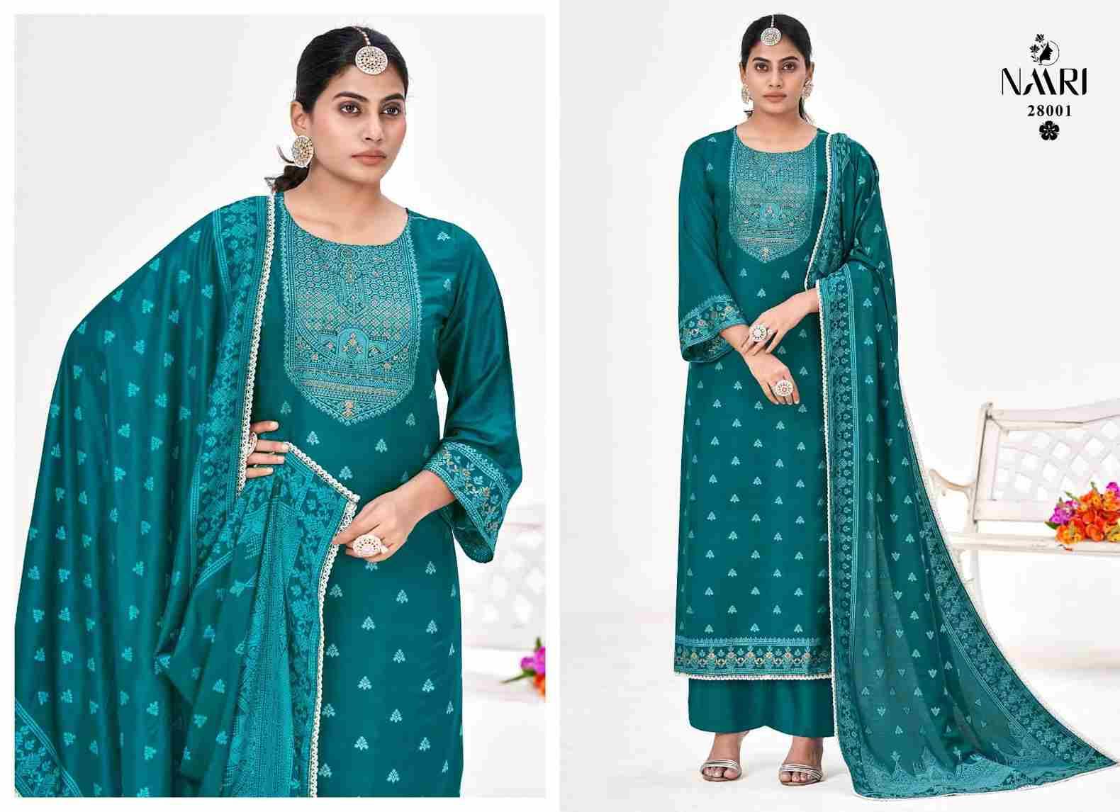 Kritika Vol-2 By Naari 28001 To 28004 Series Beautiful Festive Suits Colorful Stylish Fancy Casual Wear & Ethnic Wear Pure Muslin Jacquard Dresses At Wholesale Price
