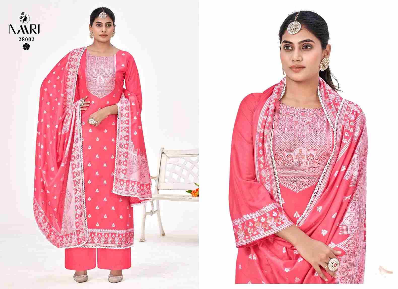 Kritika Vol-2 By Naari 28001 To 28004 Series Beautiful Festive Suits Colorful Stylish Fancy Casual Wear & Ethnic Wear Pure Muslin Jacquard Dresses At Wholesale Price
