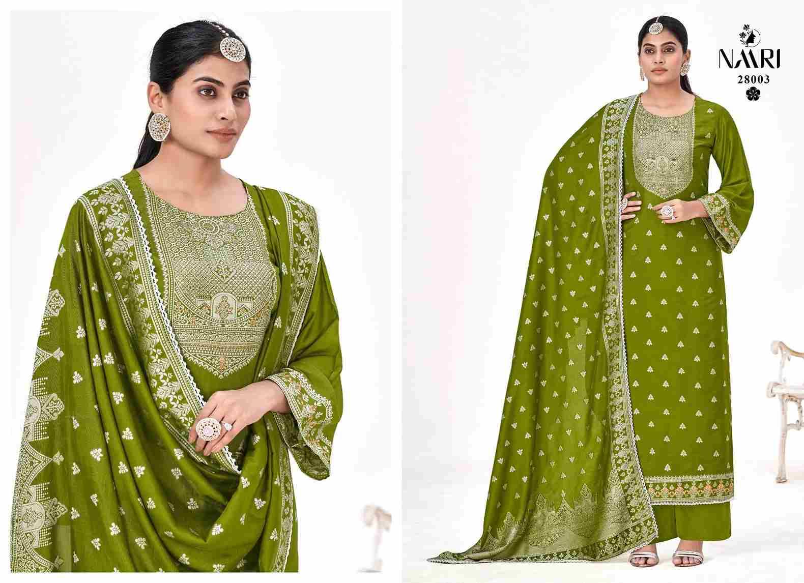 Kritika Vol-2 By Naari 28001 To 28004 Series Beautiful Festive Suits Colorful Stylish Fancy Casual Wear & Ethnic Wear Pure Muslin Jacquard Dresses At Wholesale Price