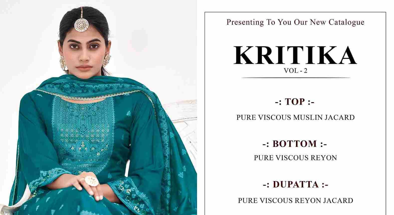 Kritika Vol-2 By Naari 28001 To 28004 Series Beautiful Festive Suits Colorful Stylish Fancy Casual Wear & Ethnic Wear Pure Muslin Jacquard Dresses At Wholesale Price