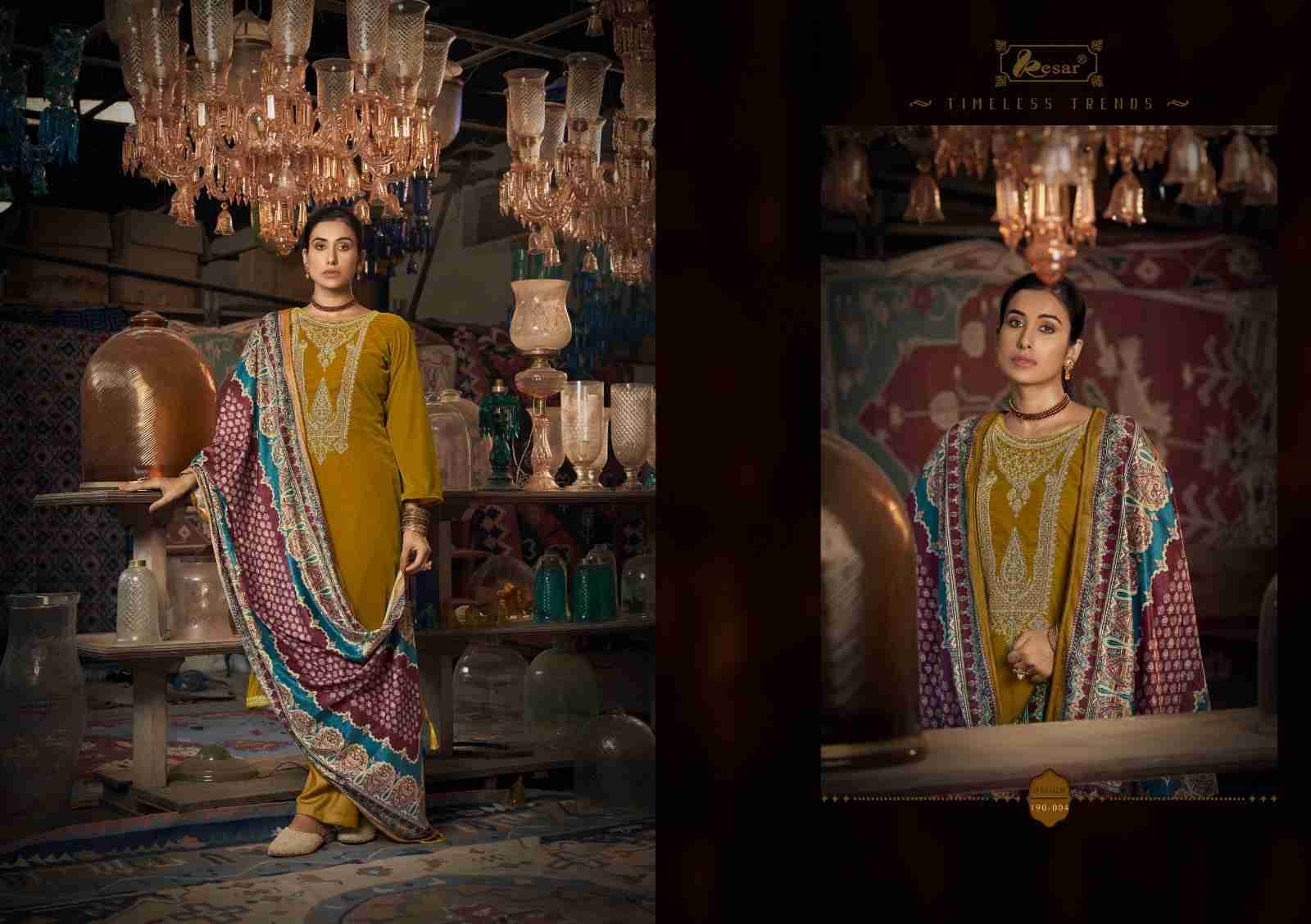 Wahida By Kesar 190-001 To 190-006 Series Beautiful Festive Suits Colorful Stylish Fancy Casual Wear & Ethnic Wear Pure Viscose Velvet Dresses At Wholesale Price