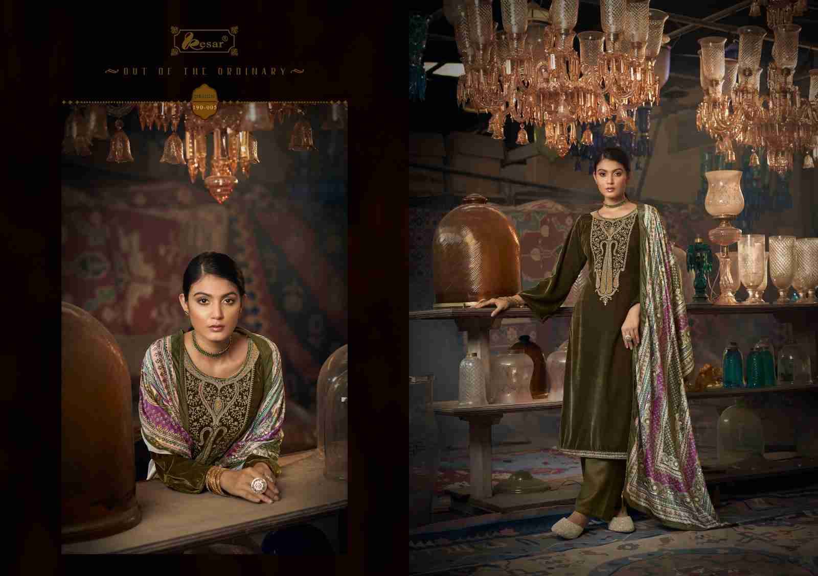 Wahida By Kesar 190-001 To 190-006 Series Beautiful Festive Suits Colorful Stylish Fancy Casual Wear & Ethnic Wear Pure Viscose Velvet Dresses At Wholesale Price