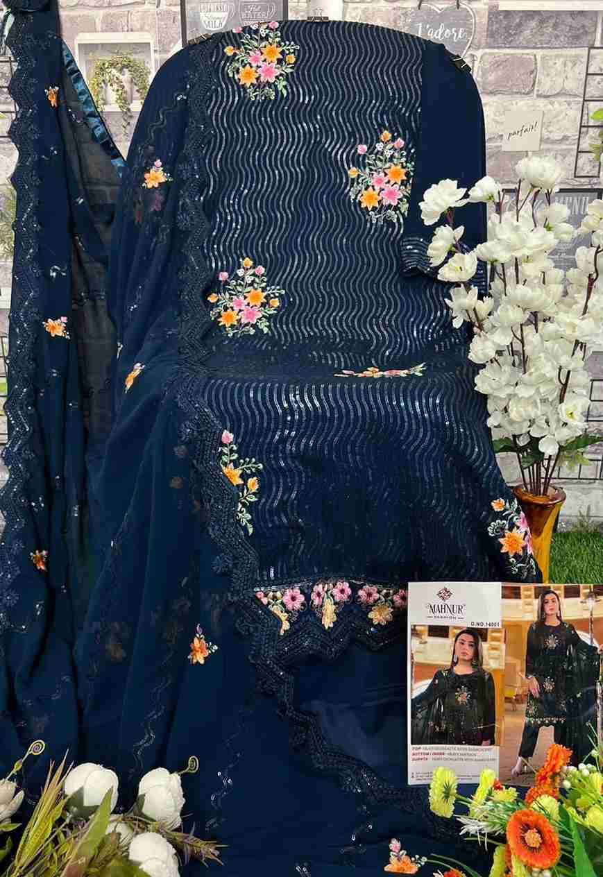 Emaan Adeel Premium Collection Vol-14 By Mahnur Fashion 14001 To 14003 Series Beautiful Pakistani Suits Colorful Stylish Fancy Casual Wear & Ethnic Wear Heavy Georgette With Embroidered Dresses At Wholesale Price