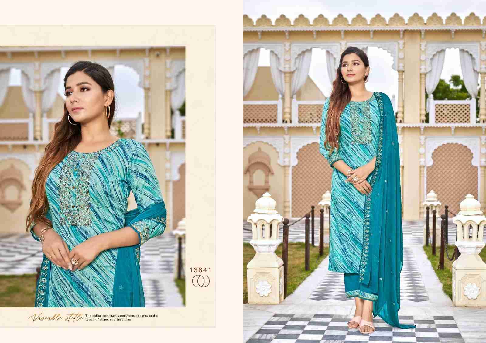 Zhansi Vol-3 By Kalaroop 13839 To 13842 Series Beautiful Festive Suits Colorful Stylish Fancy Casual Wear & Ethnic Wear Jam Cotton Dresses At Wholesale Price