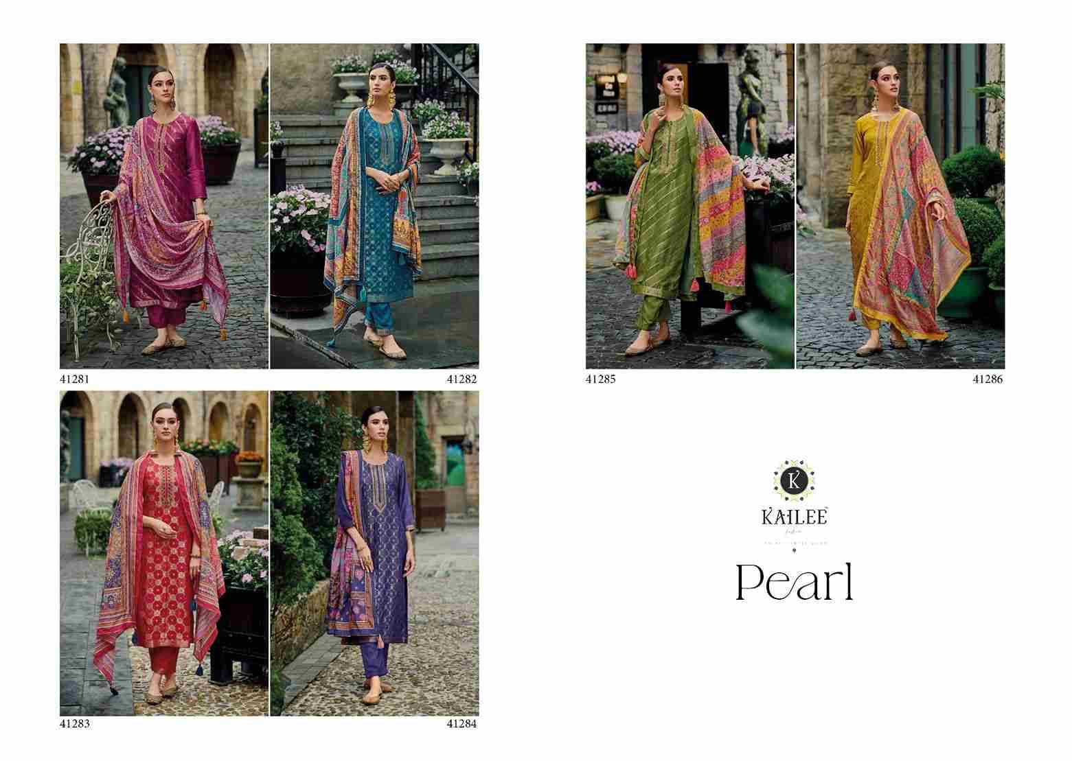 Pearl By Kailee 41281 To 41286 Series Beautiful Festive Suits Colorful Stylish Fancy Casual Wear & Ethnic Wear Pure Viscose Silk Dresses At Wholesale Price