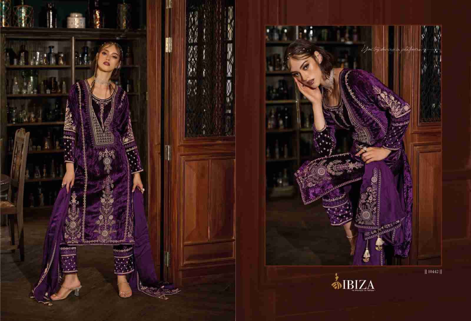 Zairah By Ibiza 10435 To 10442 Series Beautiful Festive Suits Colorful Stylish Fancy Casual Wear & Ethnic Wear Pure Viscose Velvet Dresses At Wholesale Price