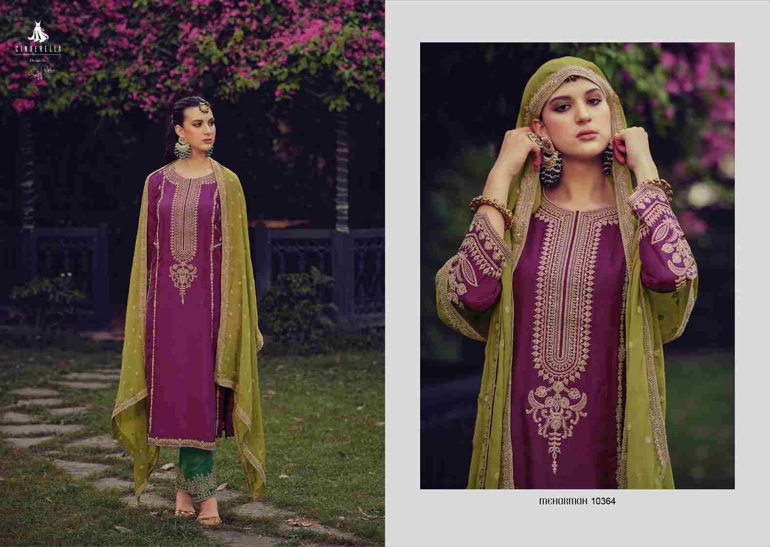 Raj Bari By Cinderella 10361 To 10366 Series Beautiful Festive Suits Colorful Stylish Fancy Casual Wear & Ethnic Wear Pure Bemberg Silk Dresses At Wholesale Price