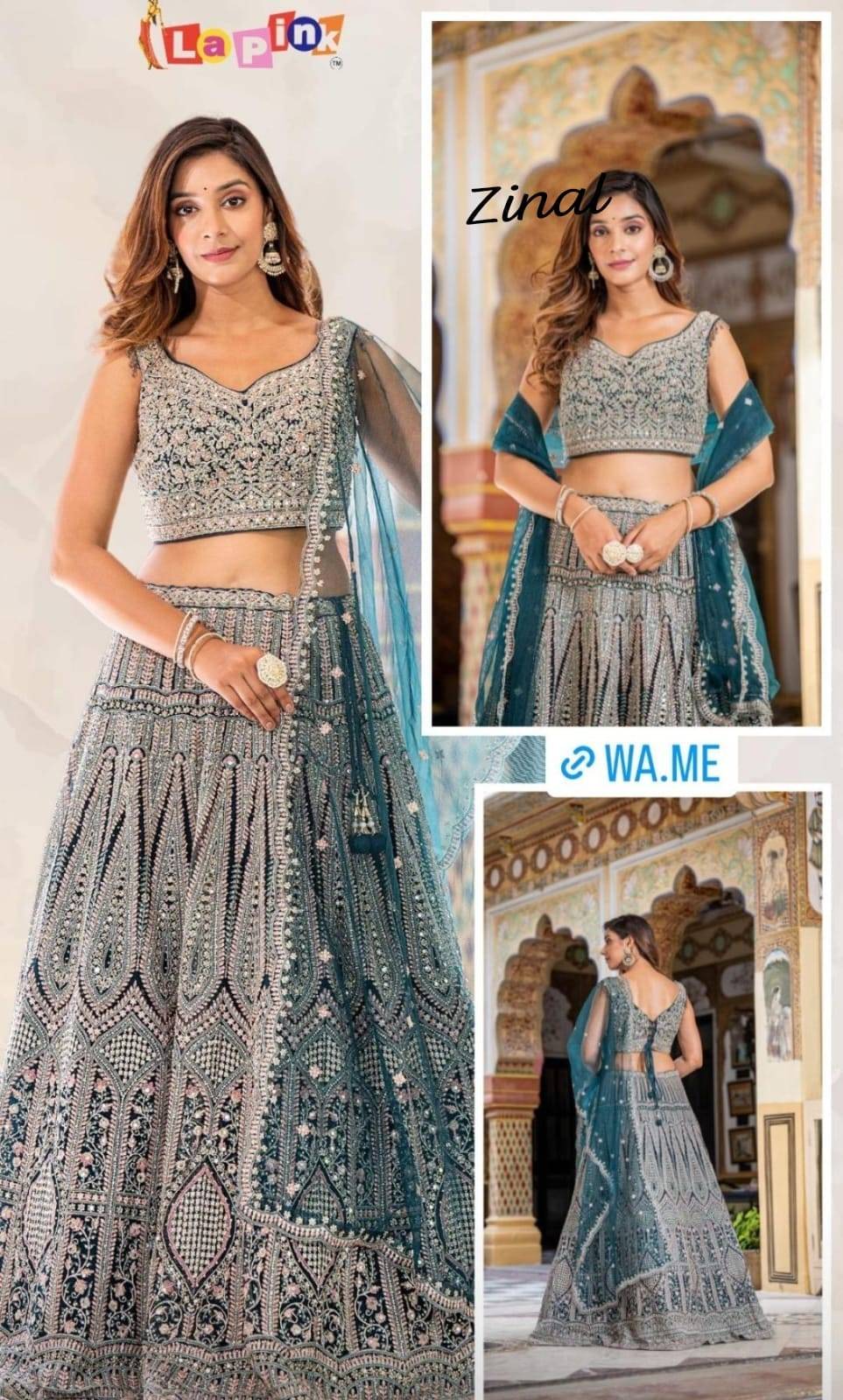Zinal By Lapink Indian Traditional Wear Collection Beautiful Stylish Fancy Colorful Party Wear & Occasional Wear Fancy Lehenga At Wholesale Price