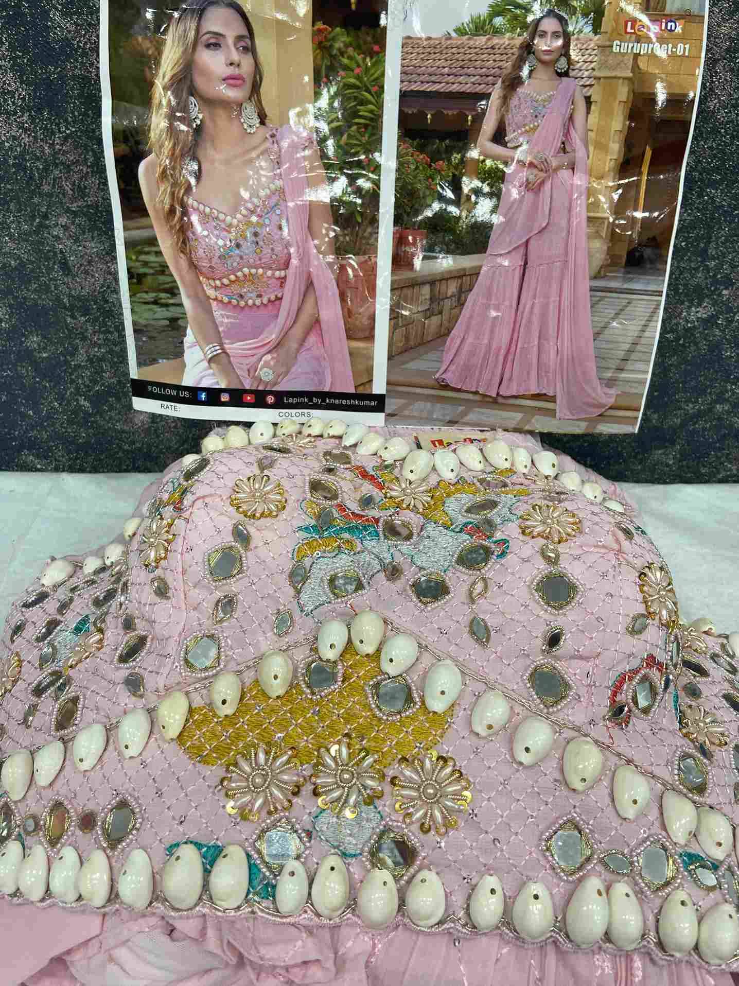 Gurupreet-01 By Lapink Designer Stylish Fancy Colorful Beautiful Party Wear & Ethnic Wear Collection Fancy Tops With Bottom At Wholesale Price
