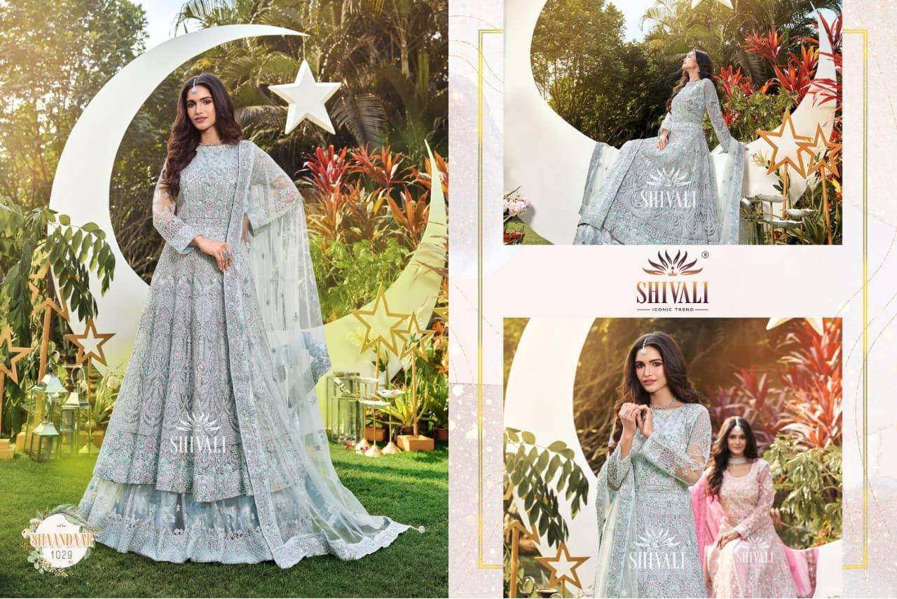 Shivali Hit Design 1029 By Shivali Beautiful Stylish Anarkali Suits Fancy Colorful Casual Wear & Ethnic Wear & Ready To Wear Fancy Embroidered Dresses At Wholesale Price