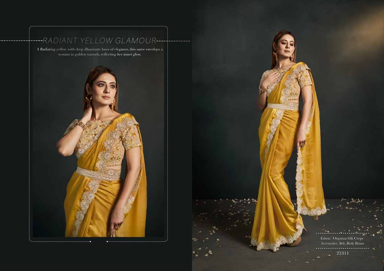 Enigma By Mohmanthan 23301 To 23313 Series Indian Traditional Wear Collection Beautiful Stylish Fancy Colorful Party Wear & Occasional Wear Fancy Sarees At Wholesale Price