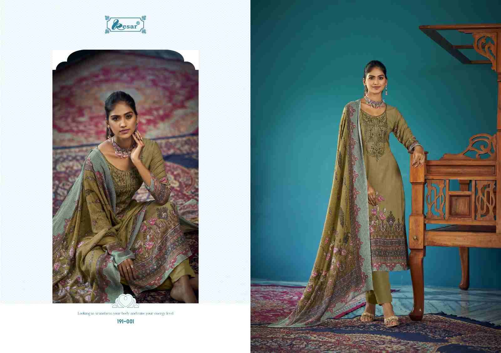 Amira By Kesar 191-001 To 191-006 Series Beautiful Festive Suits Colorful Stylish Fancy Casual Wear & Ethnic Wear Whoolan Dresses At Wholesale Price