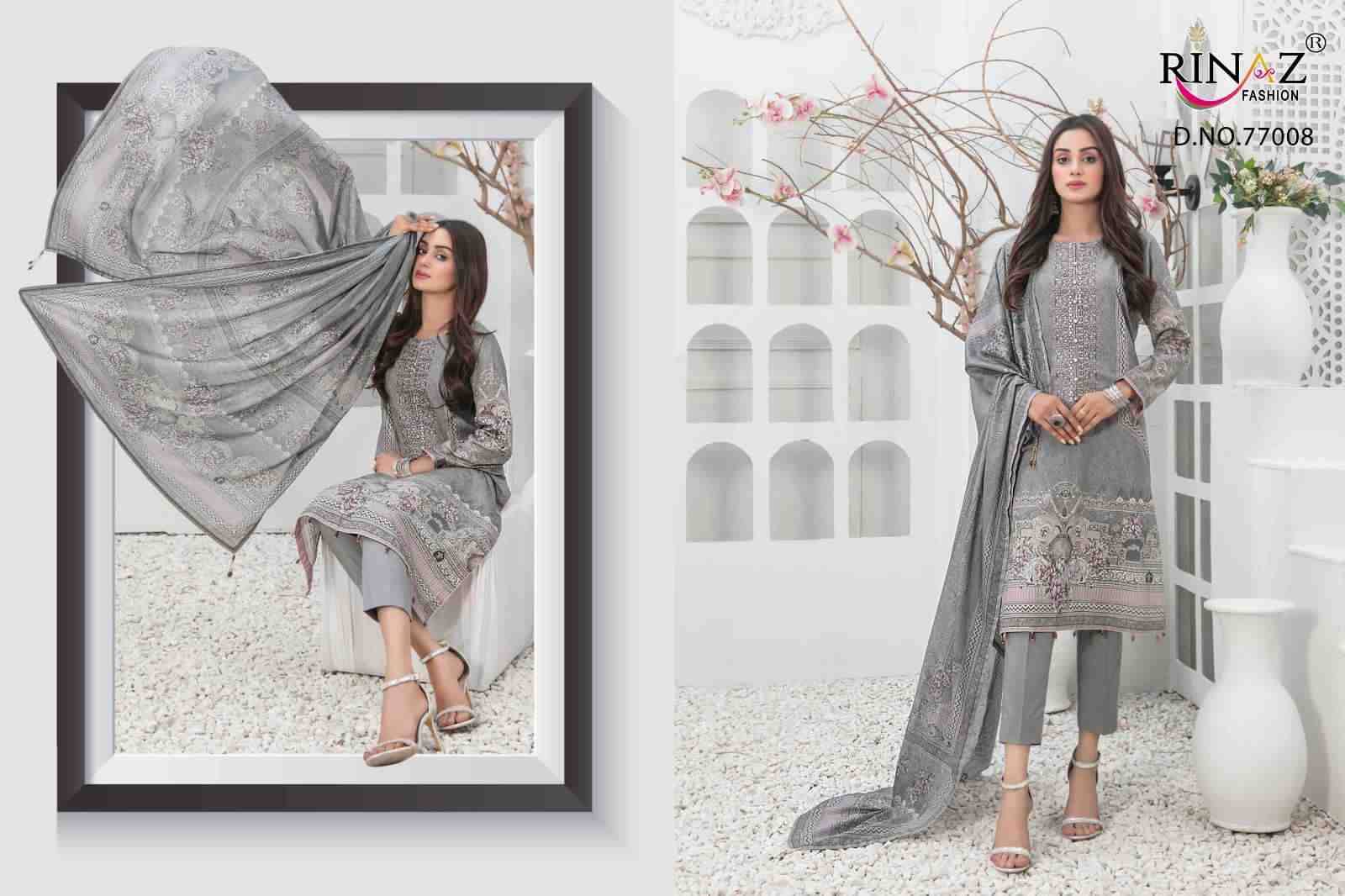 Mehmal Vol-2 By Rinaz Fashion 77001 To 77008 Series Beautiful Pakistani Suits Colorful Stylish Fancy Casual Wear & Ethnic Wear Cambric Cotton Print With Embroidered Dresses At Wholesale Price