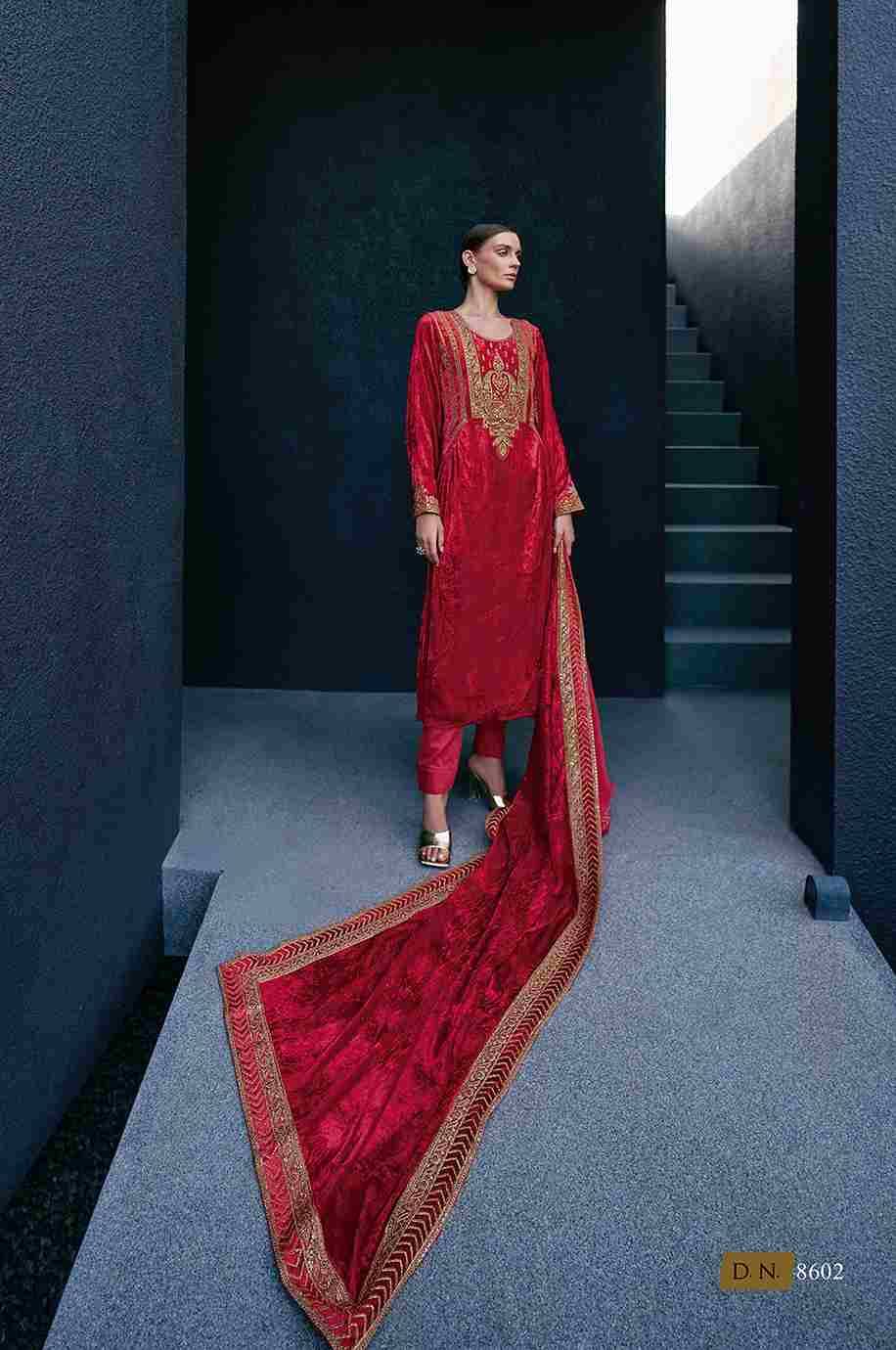 Edinburgh By Aiqa 8601 To 8608 Series Beautiful Stylish Festive Suits Fancy Colorful Casual Wear & Ethnic Wear & Ready To Wear Pure Velvet With Work Dresses At Wholesale Price
