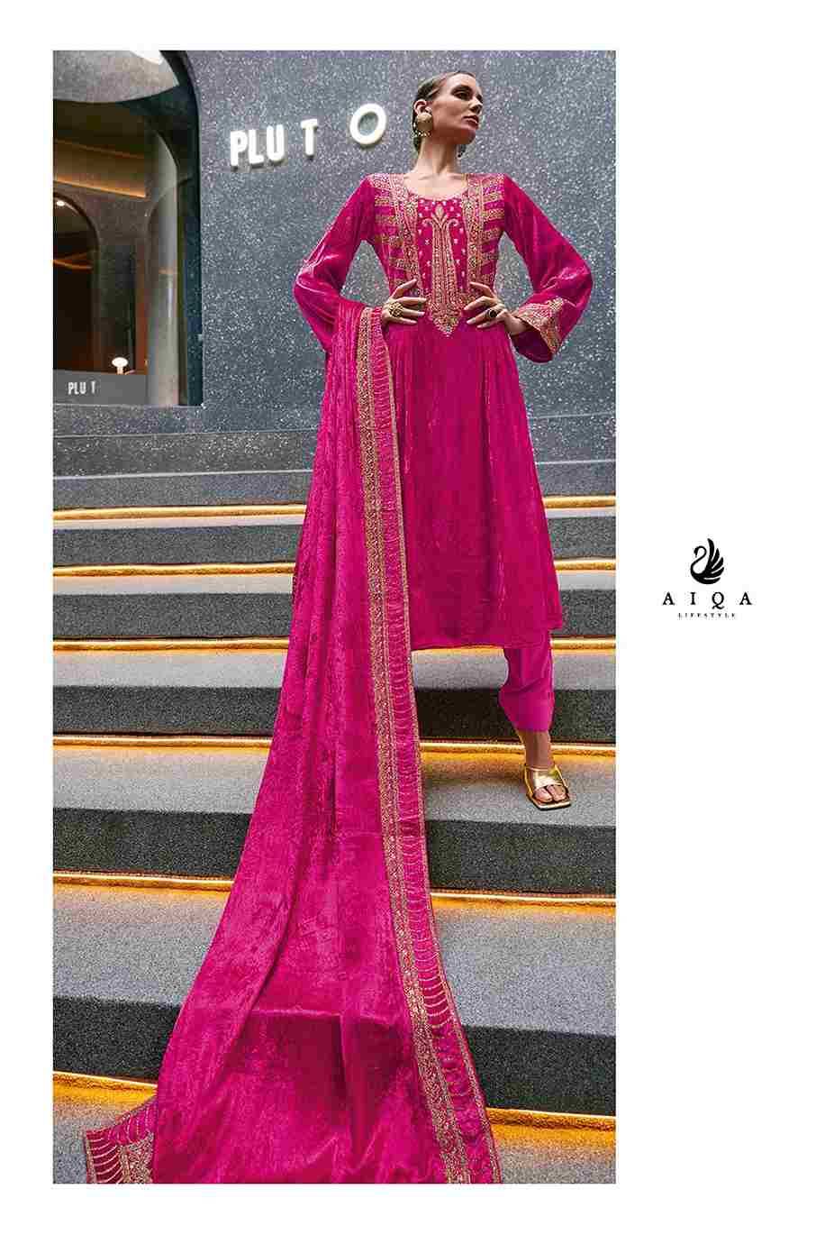 Edinburgh By Aiqa 8601 To 8608 Series Beautiful Stylish Festive Suits Fancy Colorful Casual Wear & Ethnic Wear & Ready To Wear Pure Velvet With Work Dresses At Wholesale Price