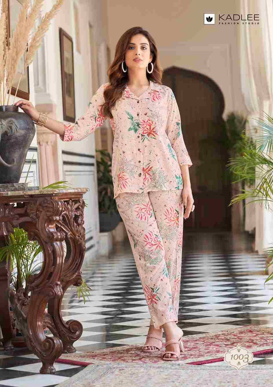 Glory By Kadlee 1001 To 1004 Series Designer Stylish Fancy Colorful Beautiful Party Wear & Ethnic Wear Collection Viscose Slub Print Tops With Bottom At Wholesale Price