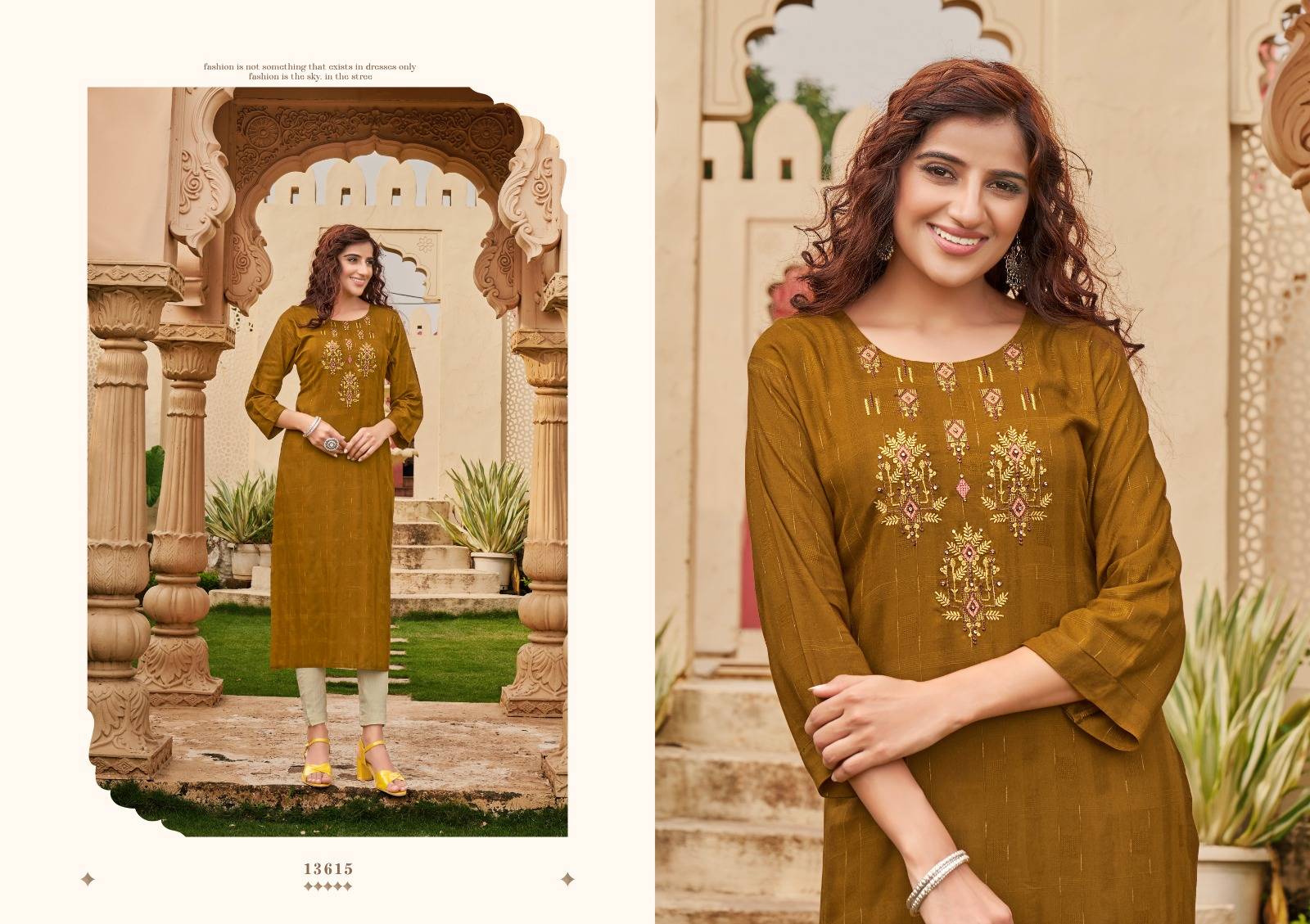 Gravity By Kalaroop 13612 To 13615 Series Designer Stylish Fancy Colorful Beautiful Party Wear & Ethnic Wear Collection Heavy Rayon Embroidered Kurtis At Wholesale Price