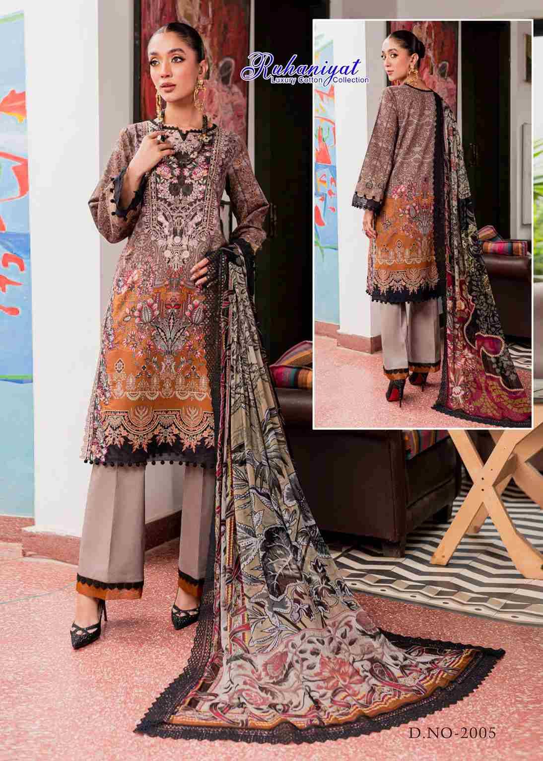 Ruhaniyat Vol-2 By Fashid Wholesale 2001 To 2006 Series Beautiful Stylish Suits Fancy Colorful Casual Wear & Ethnic Wear & Ready To Wear Pure Cotton Printed Dresses At Wholesale Price