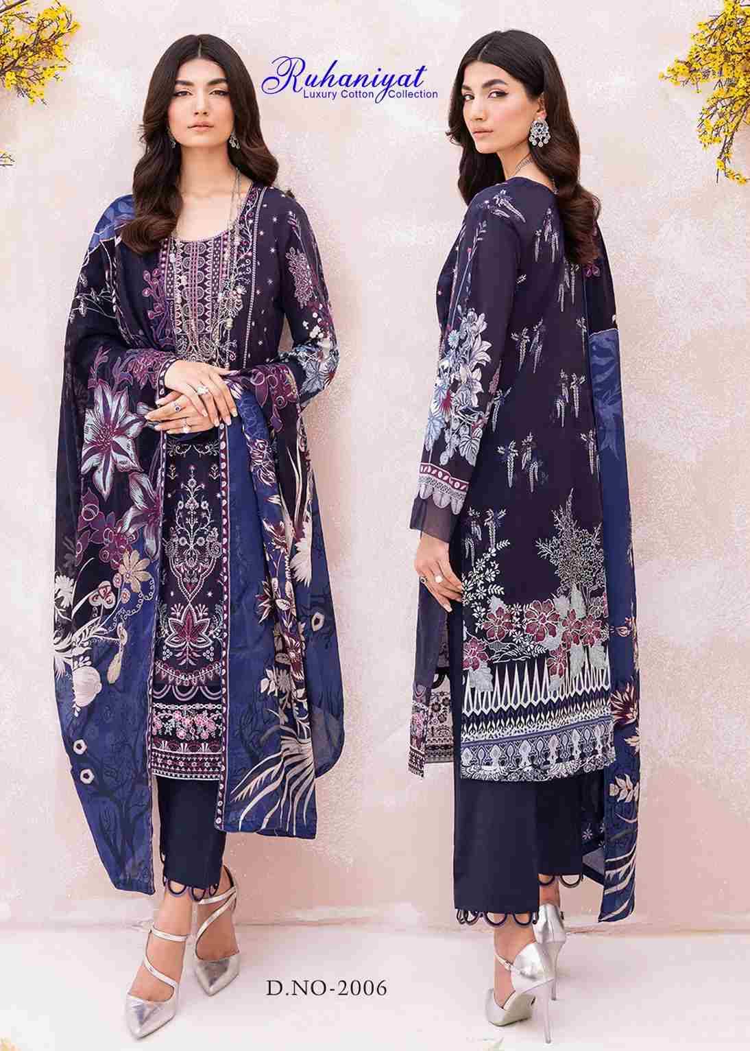 Ruhaniyat Vol-2 By Fashid Wholesale 2001 To 2006 Series Beautiful Stylish Suits Fancy Colorful Casual Wear & Ethnic Wear & Ready To Wear Pure Cotton Printed Dresses At Wholesale Price